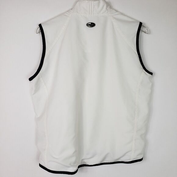 Adidas Women’s vest M white Climashell Wind Running full zip Pickleball Walking - Picture 8 of 12